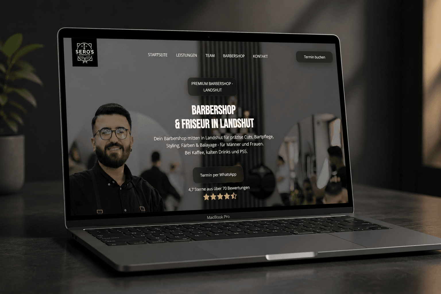 Website-Projekt für Sero's Barbershop, Barbershop — Landshut